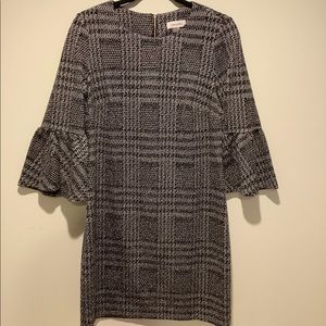 Calvin Klein Grey Bell Sleeve Dress